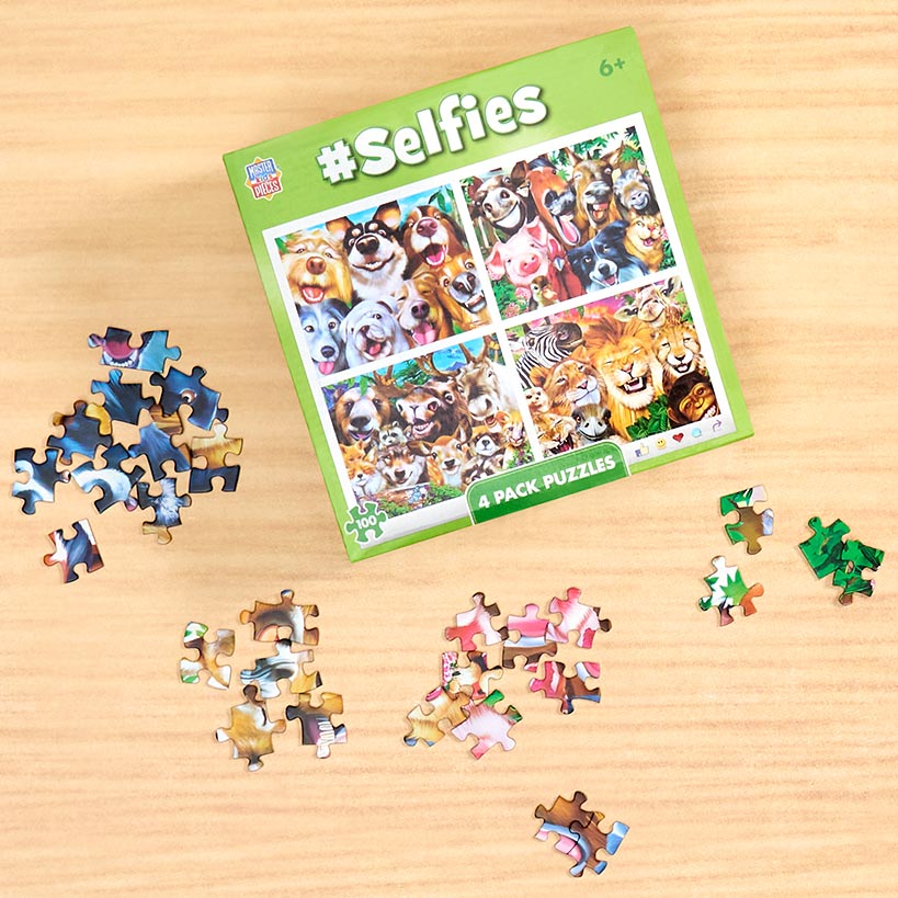 Set of 4 Kids Puzzles