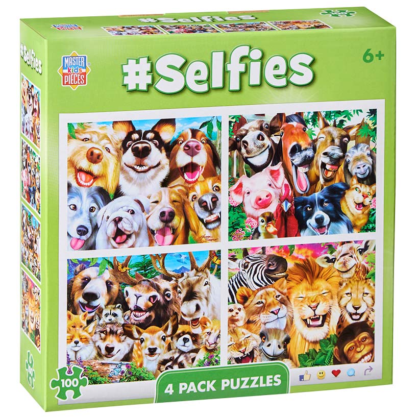 Set of 4 Kids Puzzles