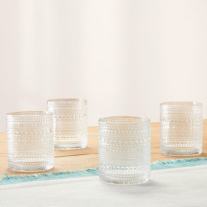 Hobnail Glass Drinkware Sets