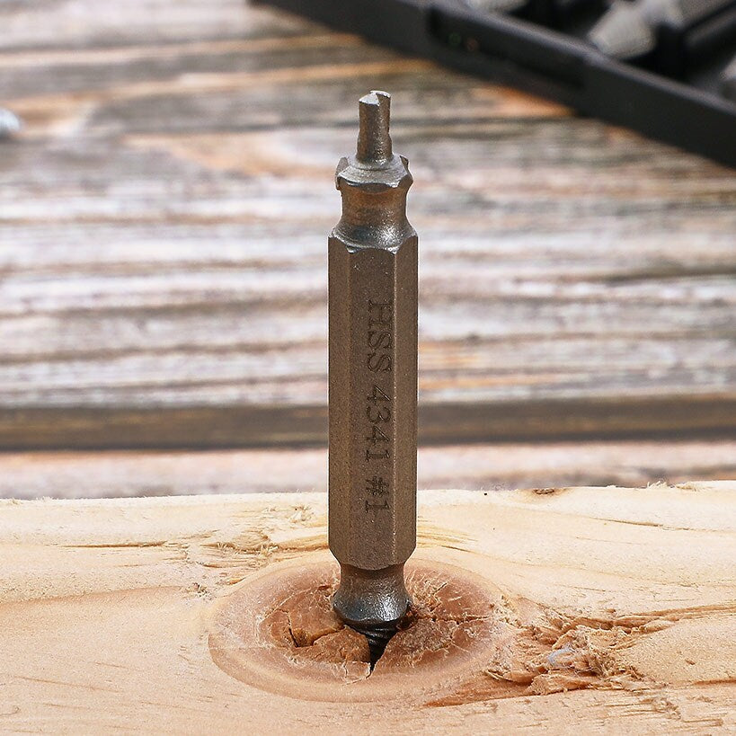 Damaged Screw Remover And Bolt Extractor Set Of 4 For Stripped Screws
