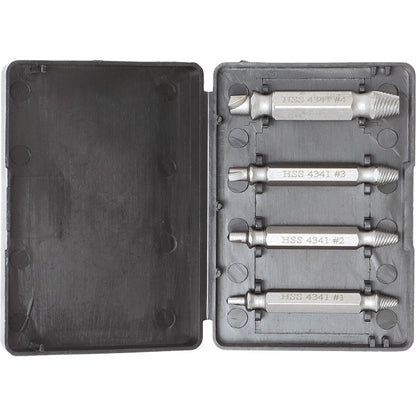 Damaged Screw Remover And Bolt Extractor Set Of 4 For Stripped Screws