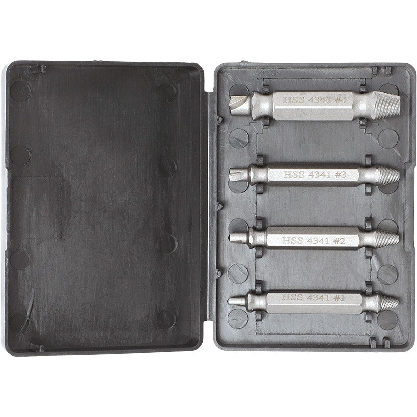 Damaged Screw Remover And Bolt Extractor Set Of 4 For Stripped Screws
