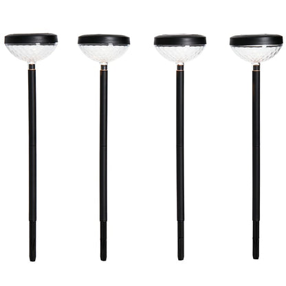 Set of 4 Solar Pathway Lights for Outdoor Garden Decor