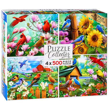 RoseArt® 4-In-1 Songbirds Jigsaw Puzzle Set
