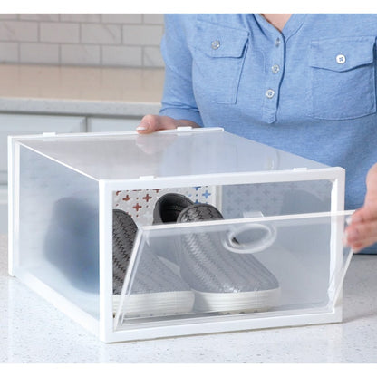 Shoe Butler™ Stackable Shoe Storage - Set of 4 for Protection, Organization