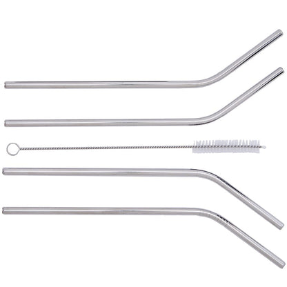 Stainless Steel Straws and Cleaning Brush Set of 4