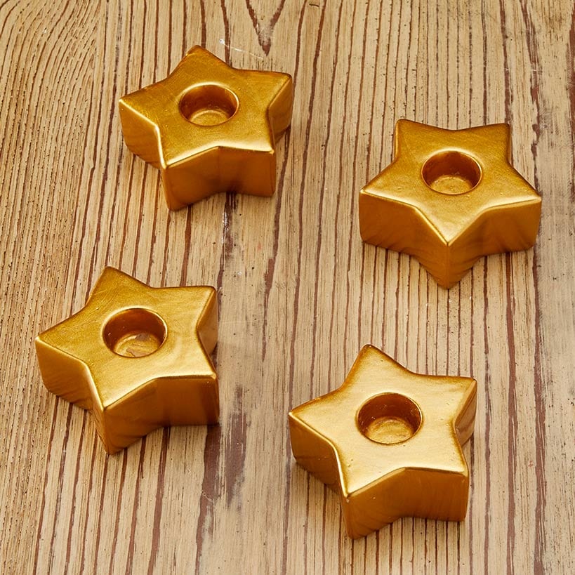 Festive Taper Candle or Candleholder Sets
