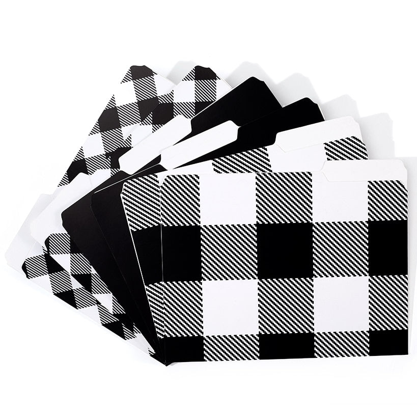 Set of 6 Buffalo Check File Folders