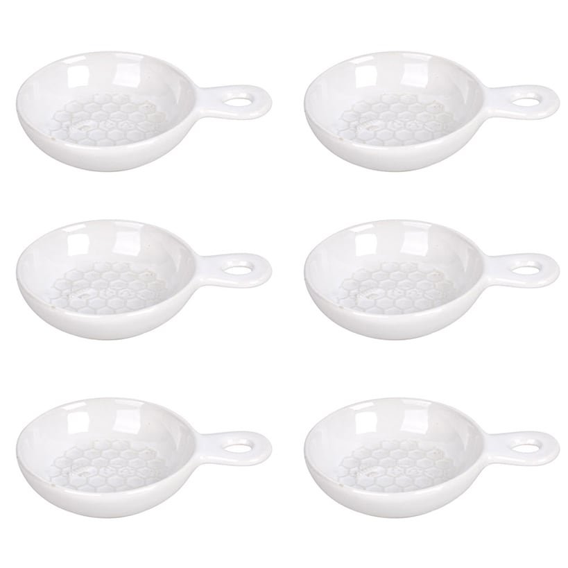 Temp-tations® Skillet-Shaped Ceramic Dip Bowls - Set of 6