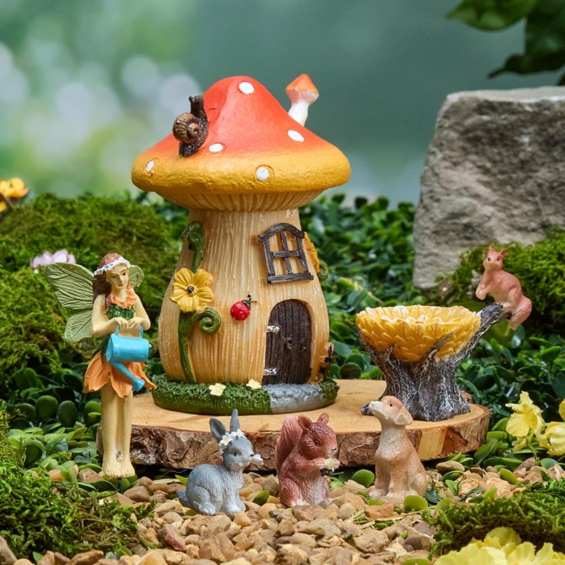 Fairy Garden Figures - Set of 6