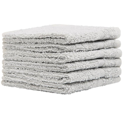 Homewear High Rise Stripe Low Twist Cotton Washcloth, Set of 6