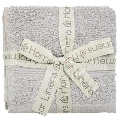 Homewear High Rise Stripe Low Twist Cotton Washcloth, Set of 6