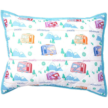 Vintage Camper Reversible Quilt, Sham, or Accent Pillow