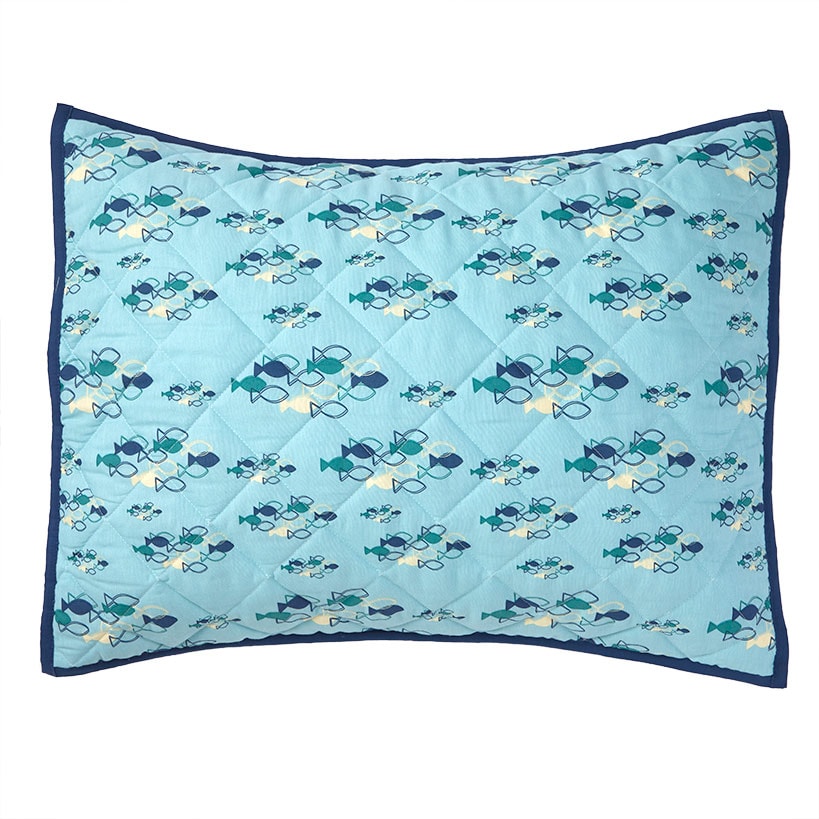 School of Fish Reversible Full/Queen or King Comforter or Sham