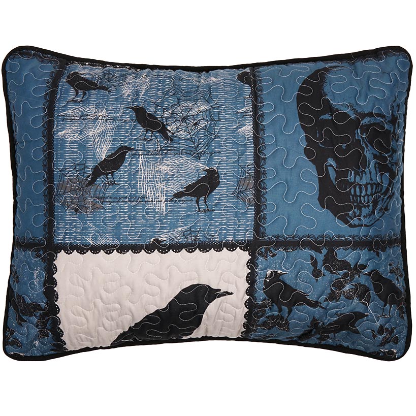 The Raven Quilt Sham