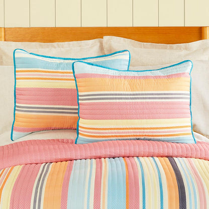Summer Stripe Sham or Accent Pillow