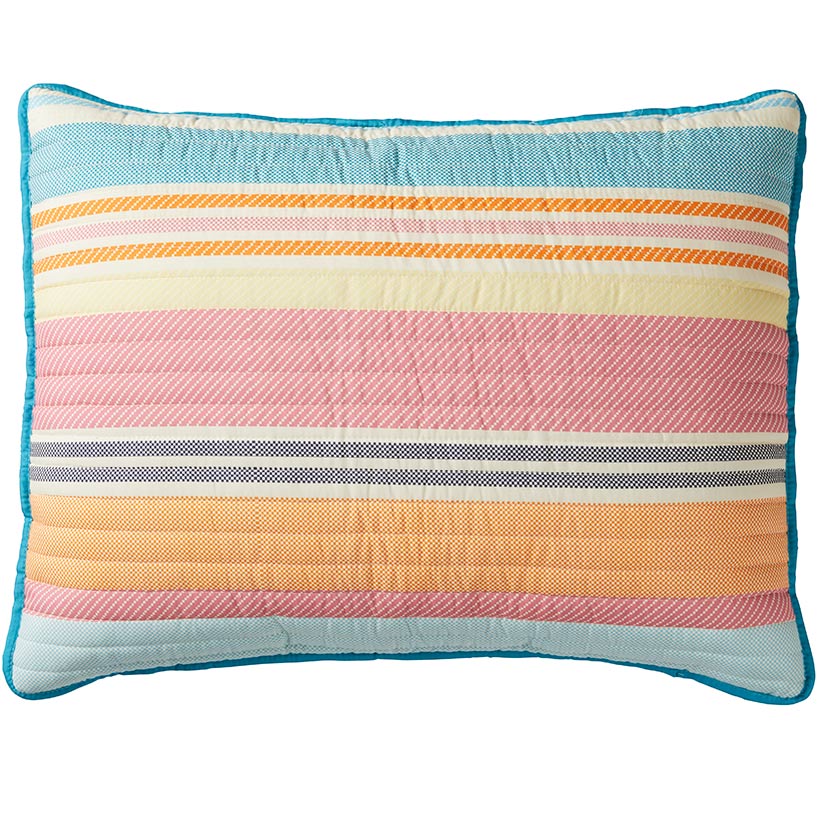 Summer Stripe Sham or Accent Pillow