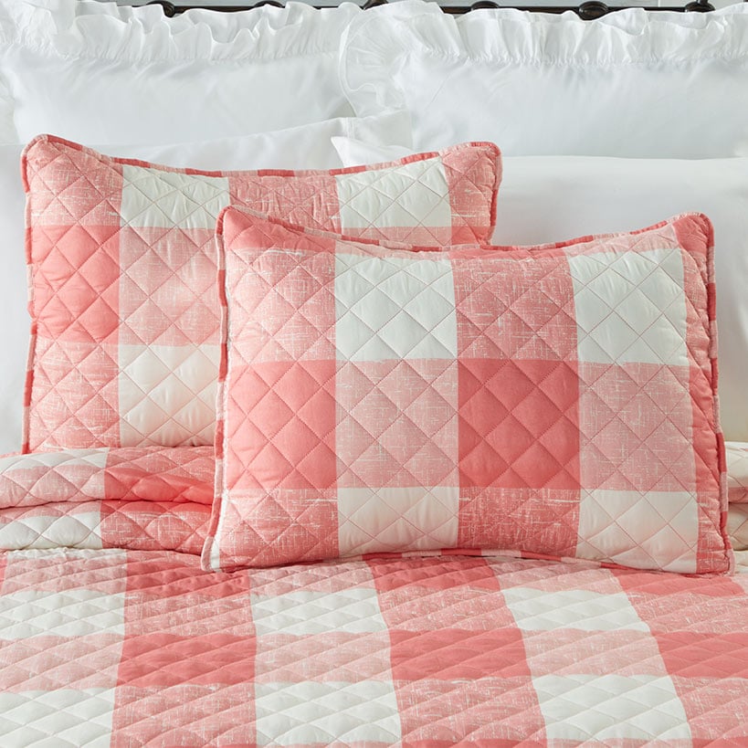 Spring Buffalo Check Sham#select-color_tea-rose