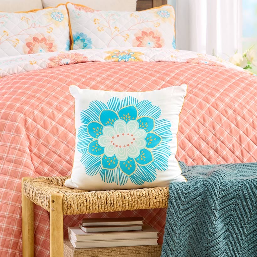 Shana Spring Floral Decorative Pillow