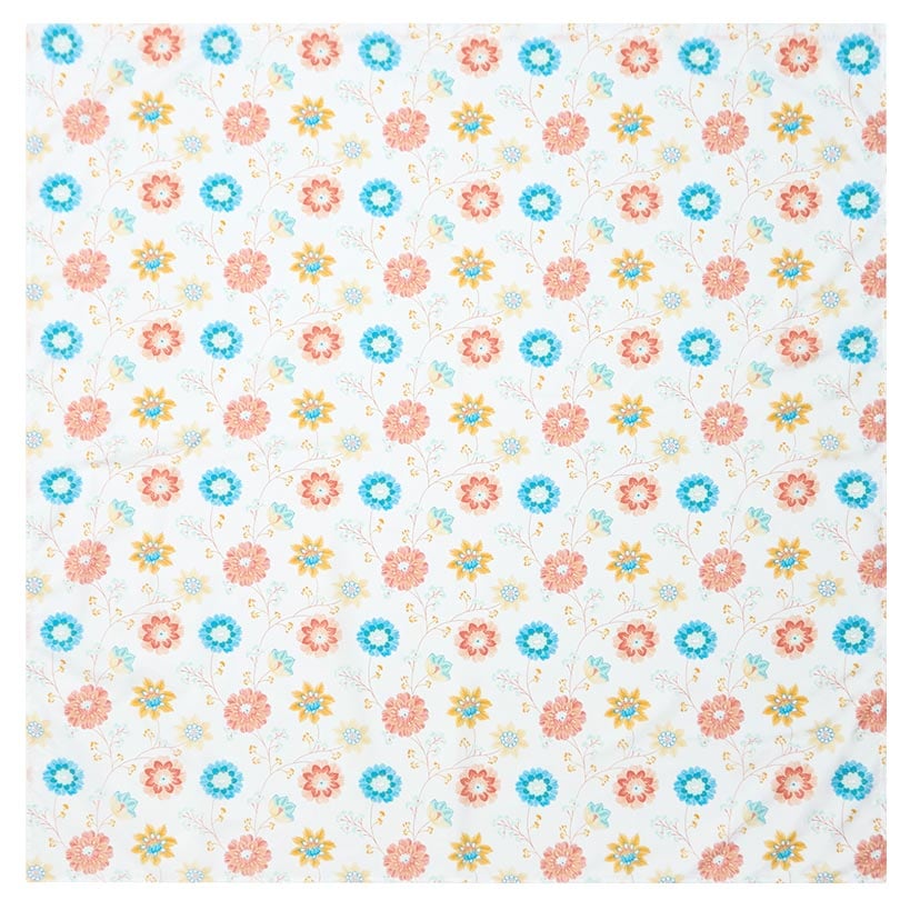 Shana Spring Floral Shower Curtain with Buttonholes