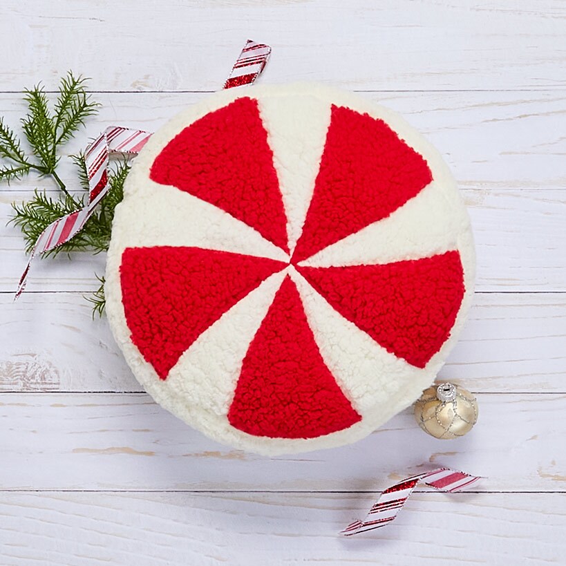 Holiday Character Shaped Decorative Pillow#select-pillow_candy-cane