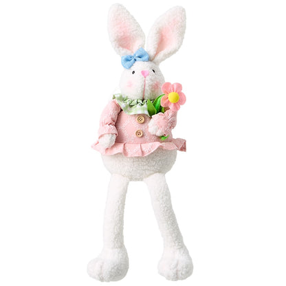 Easter Poseable Sherpa Shelf Sitter Bunnies - Girl or Boy