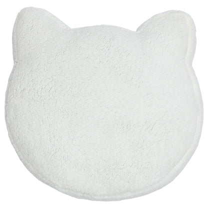 Cat Head Shaped Sherpa Bed Warm Cozy Portable Washable Non Slip Bottom