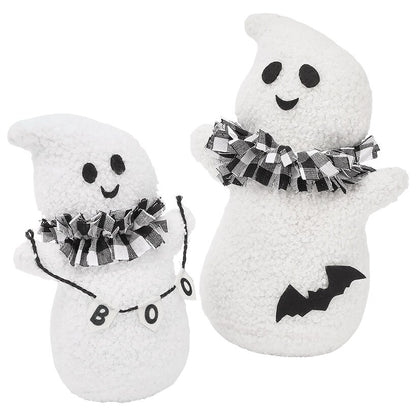 Ghost Plush Sherpa Tabletop Decor 2 Piece Set
