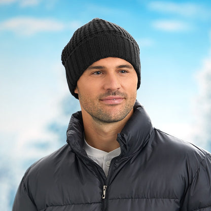 Shift Pearl Banded Knit Hat