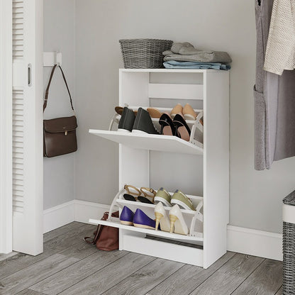 Shoe Storage Cabinet with Compartments
