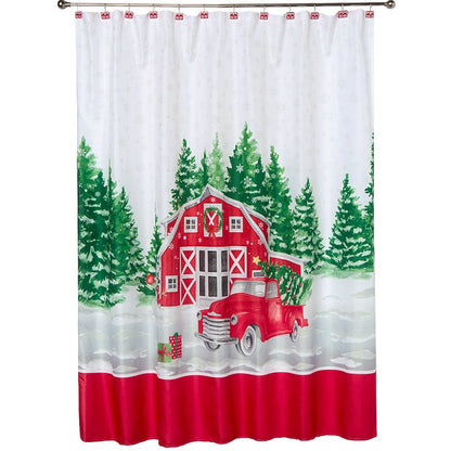 Christmas at the Barn Shower Curtain