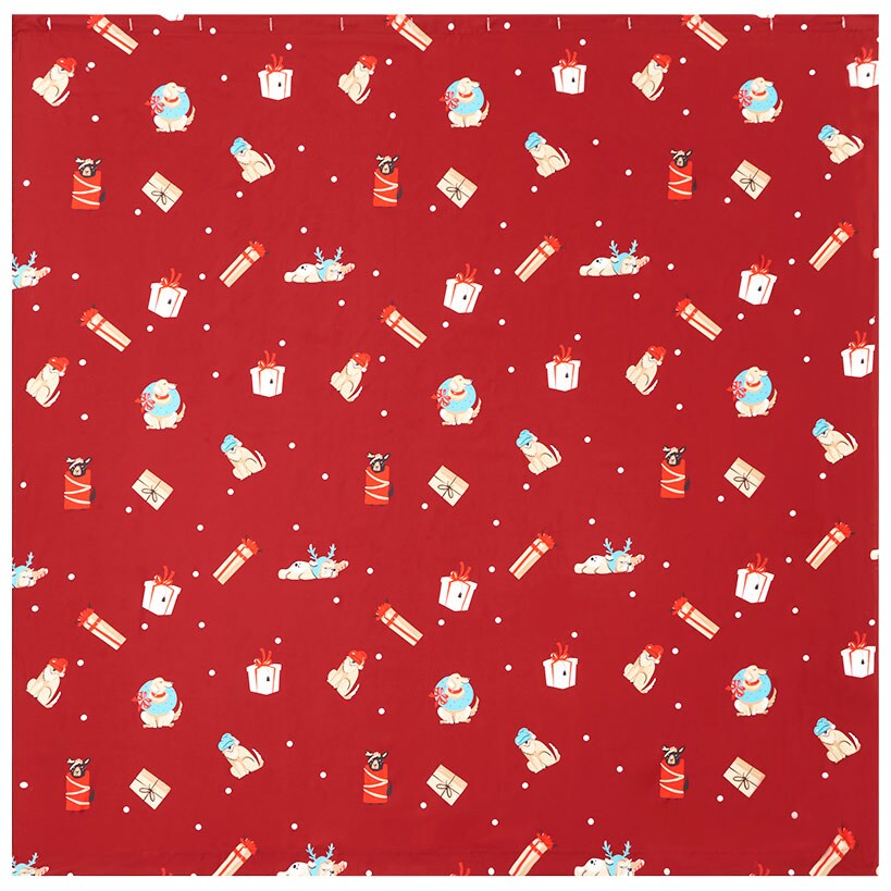Christmas Dogs Shower Curtain, Bath Rug, Hand Towels, Valance, or Hooks#select-item_shower-curtain