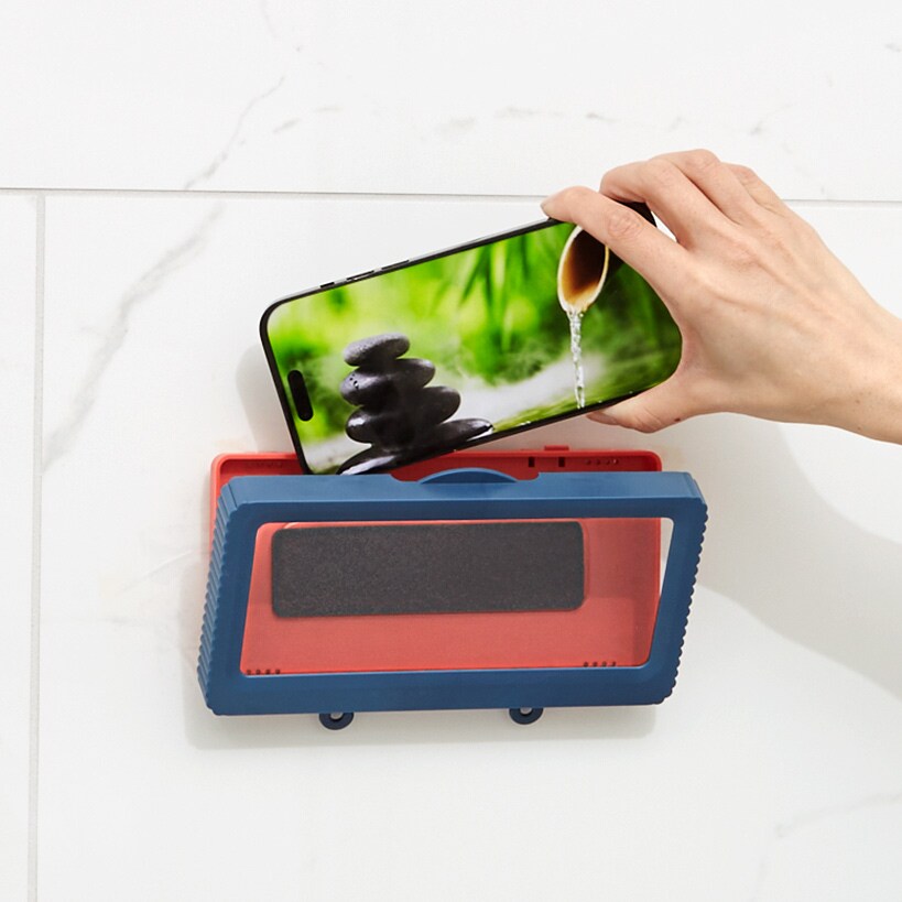 Shower Phone Holder Touch Screen Waterproof and Wall Mounted