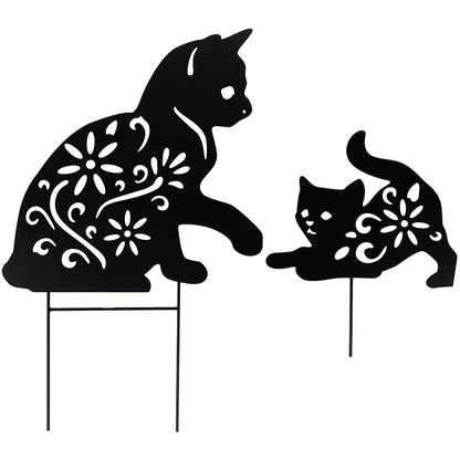 Silhouette Animal Stake Dog or Cat