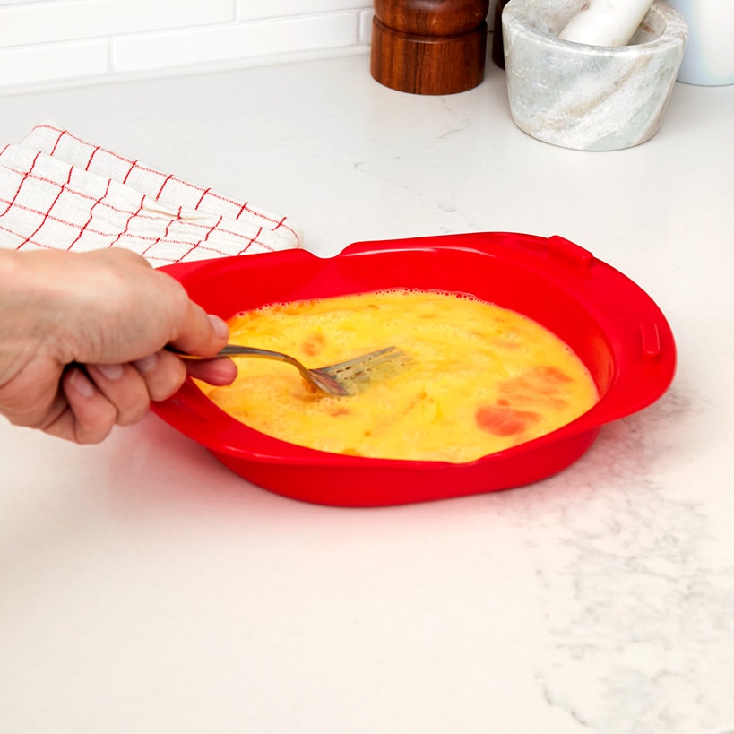 Silicone Egg Omelet Maker Red