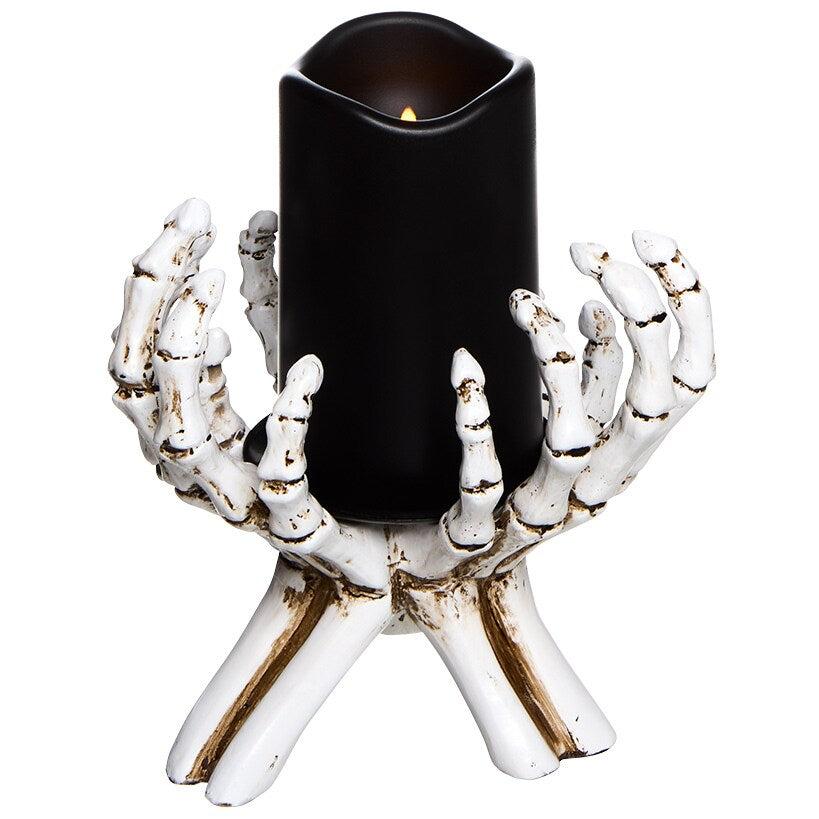 Skeleton Hands Candleholder & LED Candle