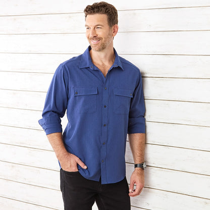 Men's Button-Up Long Sleeve Shirt