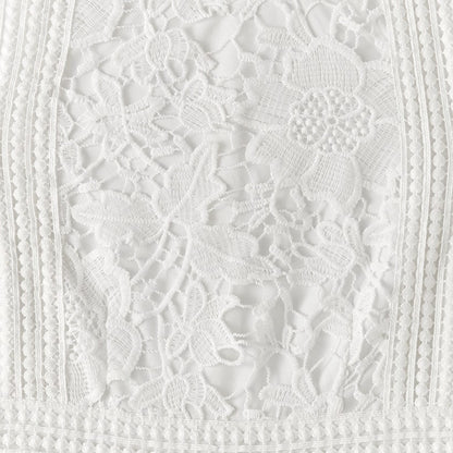 Sleeveless Lace Detail Maxi Dresses