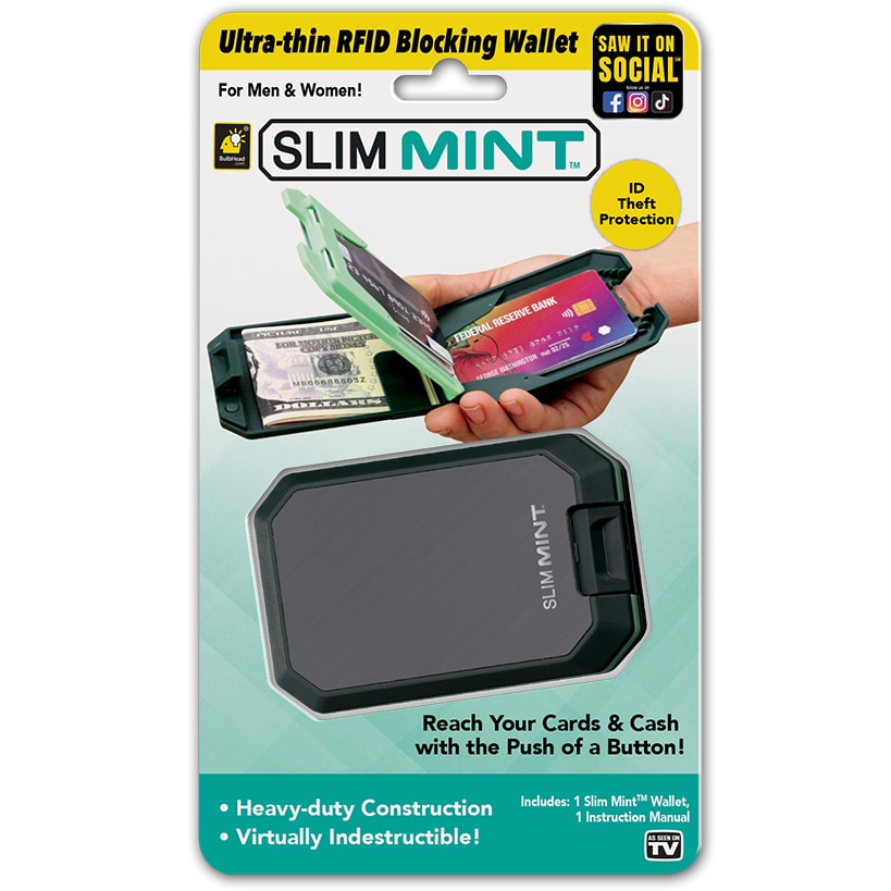 Slim Mint™ Wallet - Secure, Compact, and RFID-Blocking Design