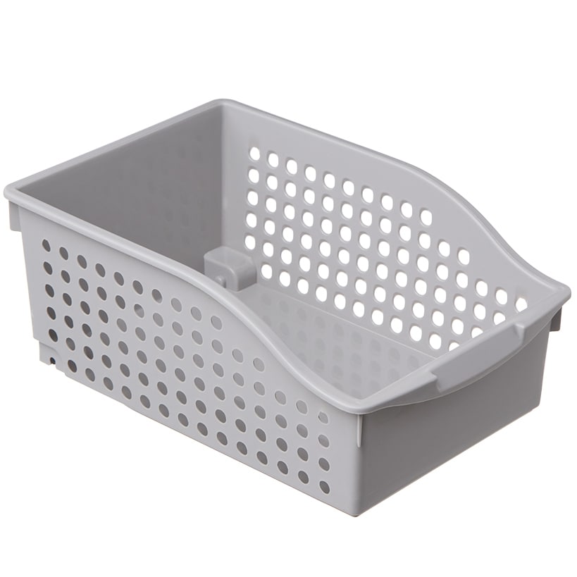 Countertop Plastic Storage Basket with Wheels