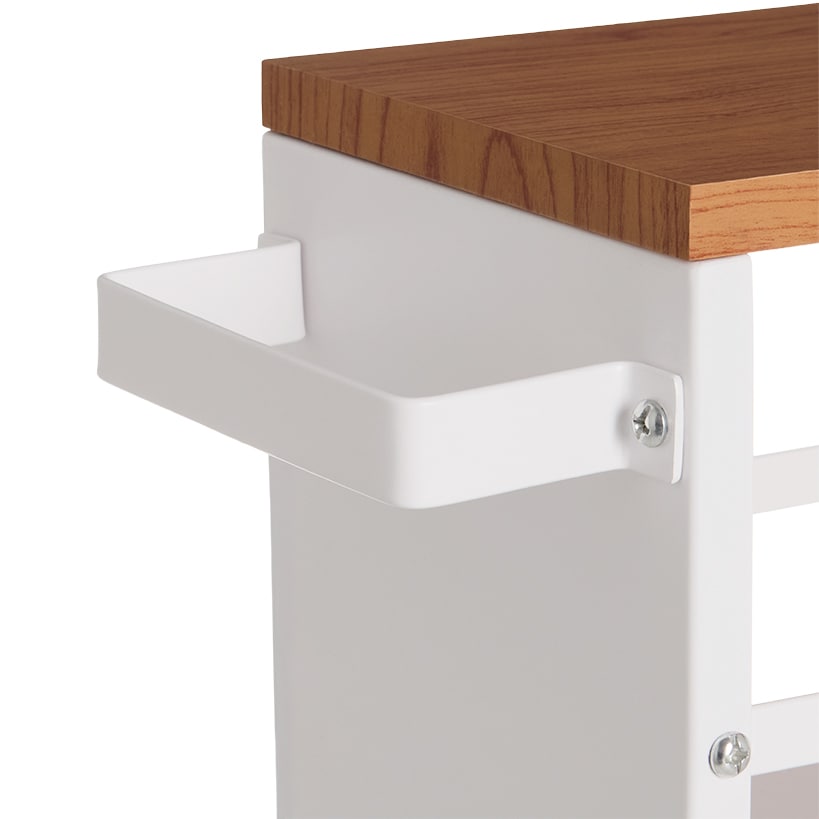 Slim Rolling Storage Cart with Handle 4 Tier