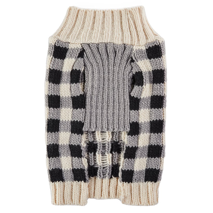 Buffalo Check Pet Sweater#select-color_black