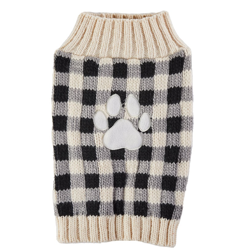 Buffalo Check Pet Sweater
