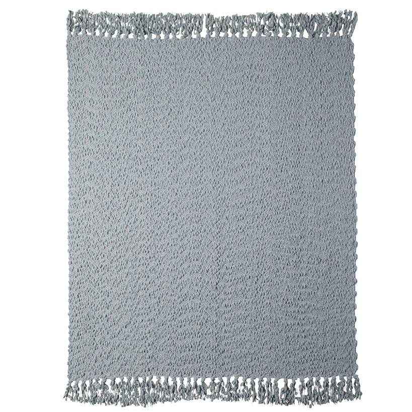Snow Flocked Chenille Throw