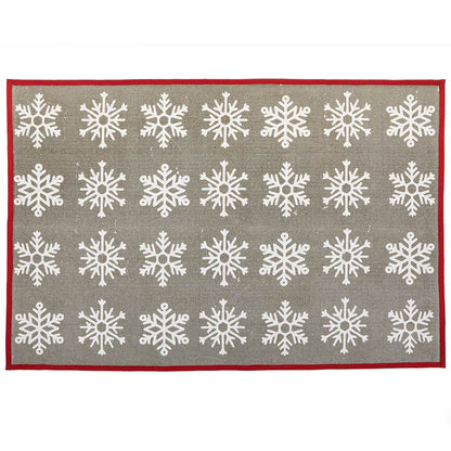 Snowflake Pattern Area Rug