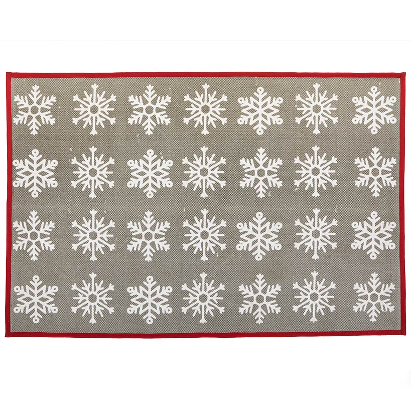 Snowflake Pattern Area Rug