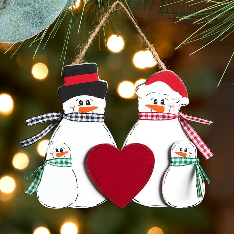 Christmas Personalized Snowman Family Ornaments#select-ornament_2-kids