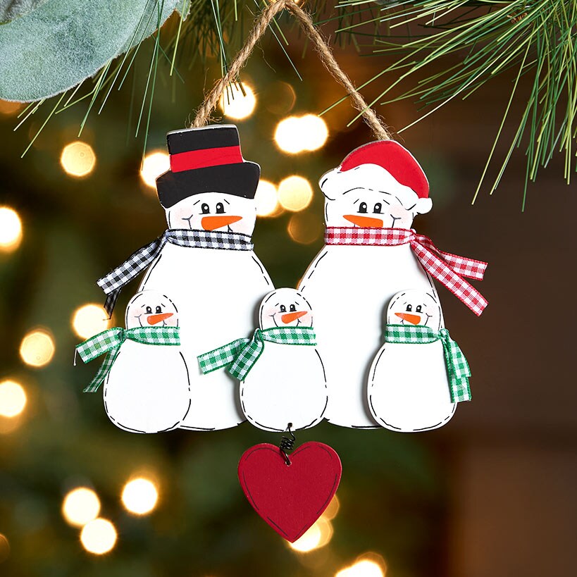 Christmas Personalized Snowman Family Ornaments#select-ornament_3-kids