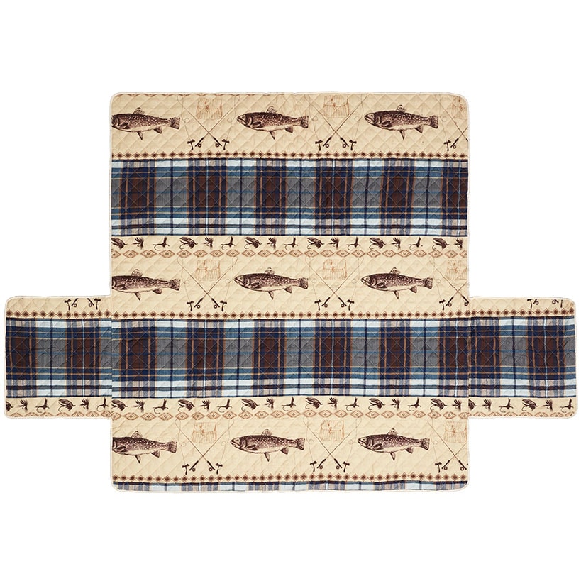 Fly Fishing Quilted Furniture Cover Chair, Loveseat, or Sofa#select-cover_sofa