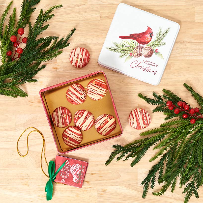 Holiday Artisan Cookies in Decorative Gift Tin